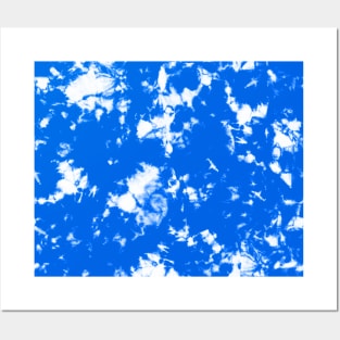 Cobalt Blue ocean - Tie Dye Shibori Texture Posters and Art